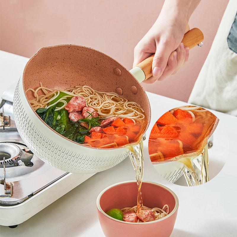 Household Durable Non-Stick Frying Pan Induction Cooker Universal Milk Saucepan Cooking Pots Cookware Kitchen Kitchenware Tools
