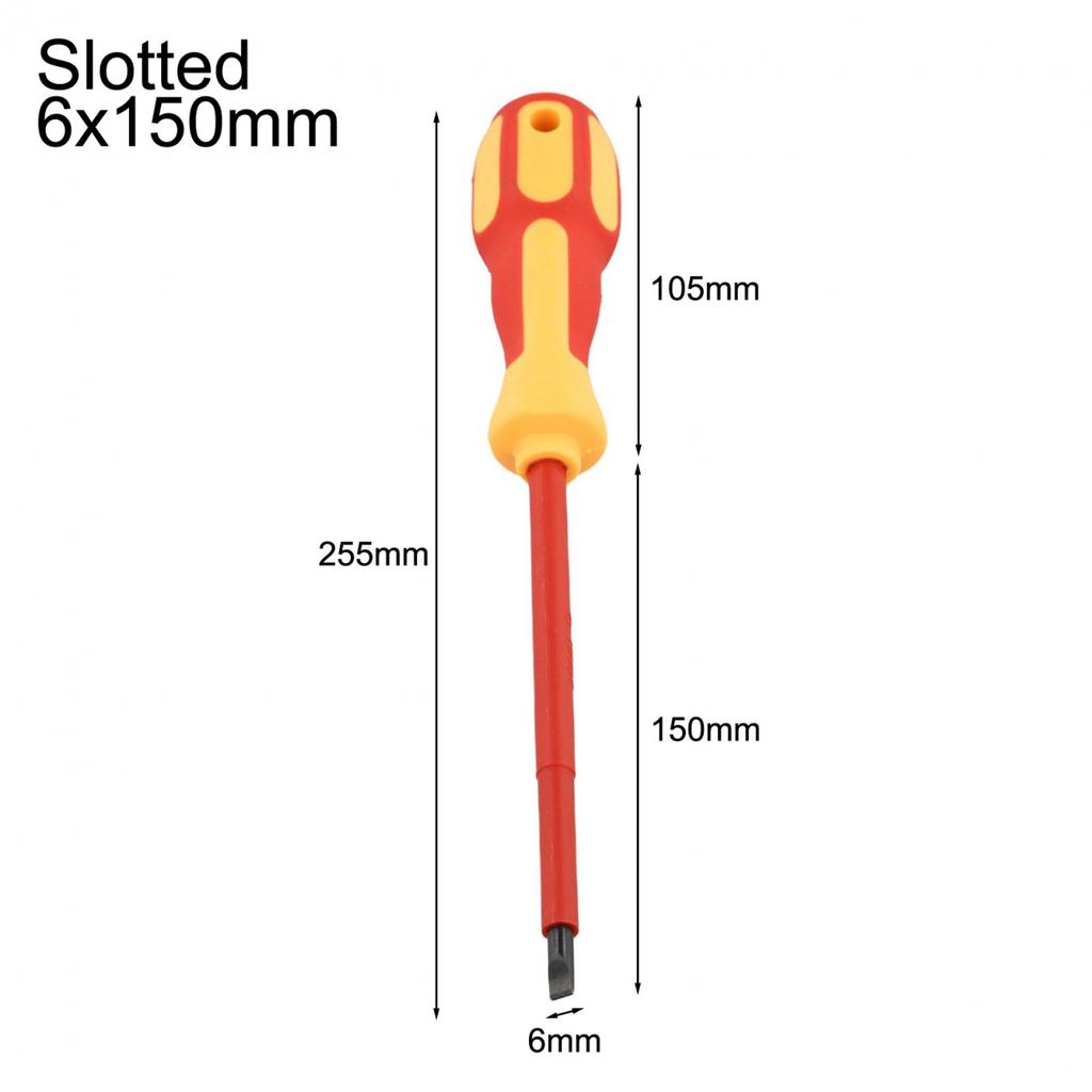 Chrome Vanadium Steel Screwdriver with Ergonomic Handle and Magnetic Tips