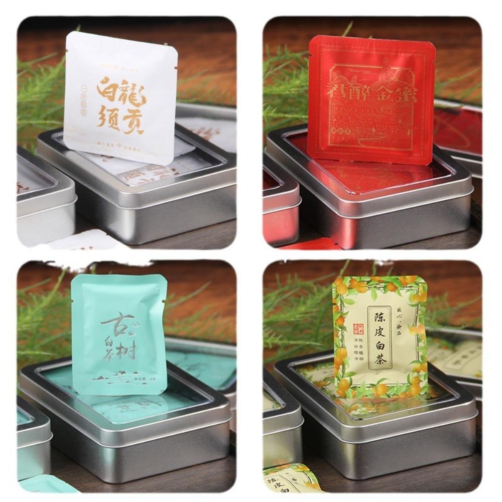 Mini Tuo & Square Tea Gift Box: Black, White, Pu'er & Chenpi