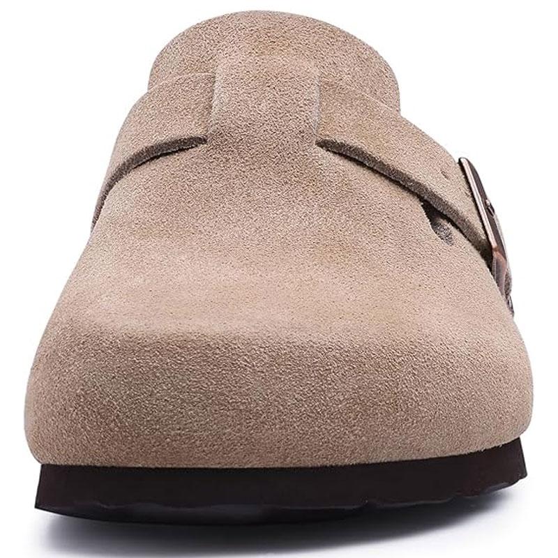 Fashion Crestar Fashion Clogs Slippers For Women Classic Suede Men Mules Cork Footbed Leather Potato Shoes With Arch Support Beach Slide