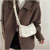 Japanese Sweet Top Handle Bag Fashi Print Textured Casual Crossbody Shoulder Bag Simple and Versatile Underarm Designer Bags