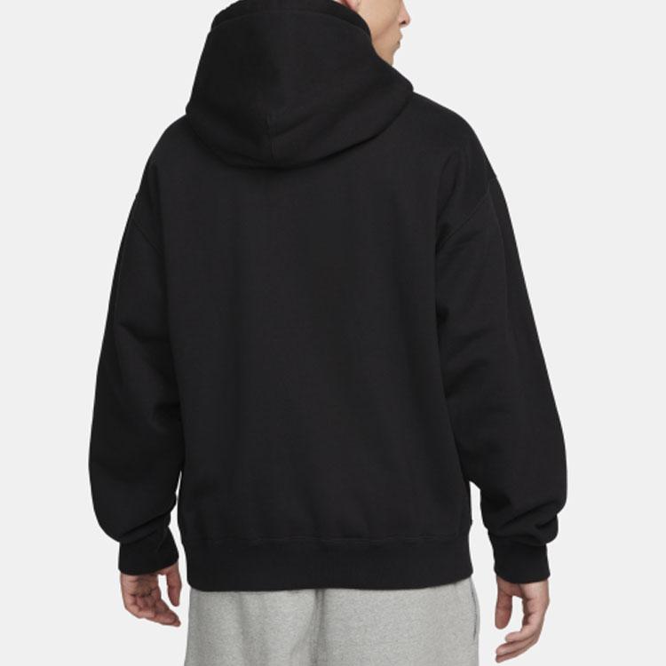 Nike X Stussy Washed Hoodie (Asia Sizing) Black Unisex Streetwear DN4029-010
