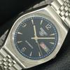 GENUINE VINTAGE SEIKO 5 AUTOMATIC 6309A JAPAN MENS BLUE DIAL WATCH A708317-1