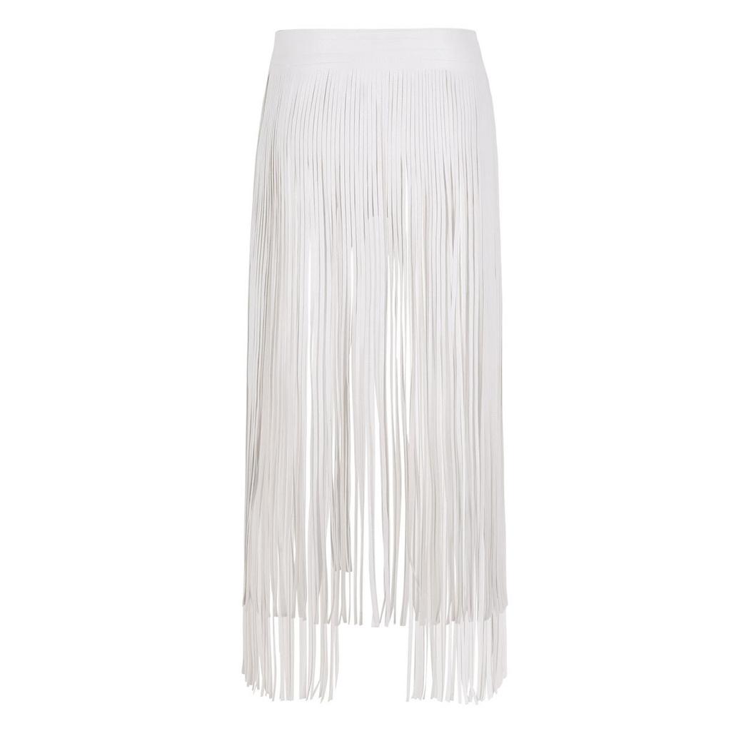 Cintura Gotica Punk da Donna in Ecopelle con Doppia Fibbia Regolabile Lunga Frangia Nappa Accessorio per la Vita