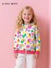 New Autumn Girls' Cute European & American Style Knitted Cotton Long Sleeve Zipper Hoodie Jacket