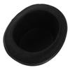Unisex Black Felt Top Hat for Children and Adults Dress Up Accessory for Magician or Ringmaster Theme Party