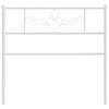 VidaXL White Metal Headboard 75 Cm 355342