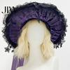 Dark Lolita Costume Accessories Gothic Witch Hat for Women, Style Halloween Accessory, Lightweight Party Outfit Essentials with Lace & Bow, Adjustable