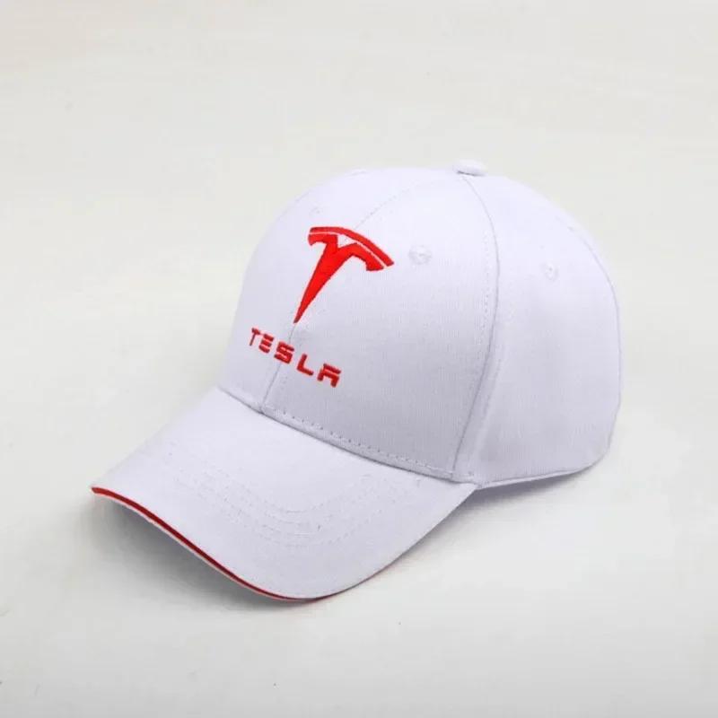 

Автомобільна наклейка Tesla Чотири сезони Повсякденна для Tesla Бейсболки Вишивка Чоловіки Жінки Гоночна Snapback Сонцезахисний капелюх Для активного відпочинку Спорт Біг