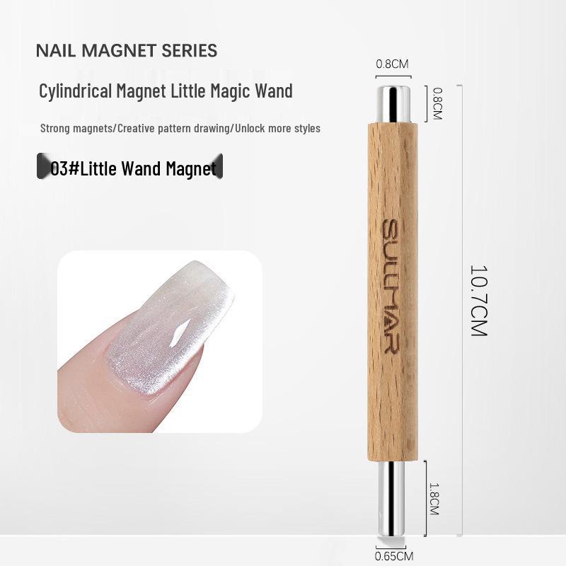 Nail Art Magic Wand: Double-Headed Cat Eye Gel Thickened Magnet