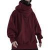 Pánská pevná vintage mikina s vysokým límcem a vysokým výstřihem High Street Hip Hop Pullover