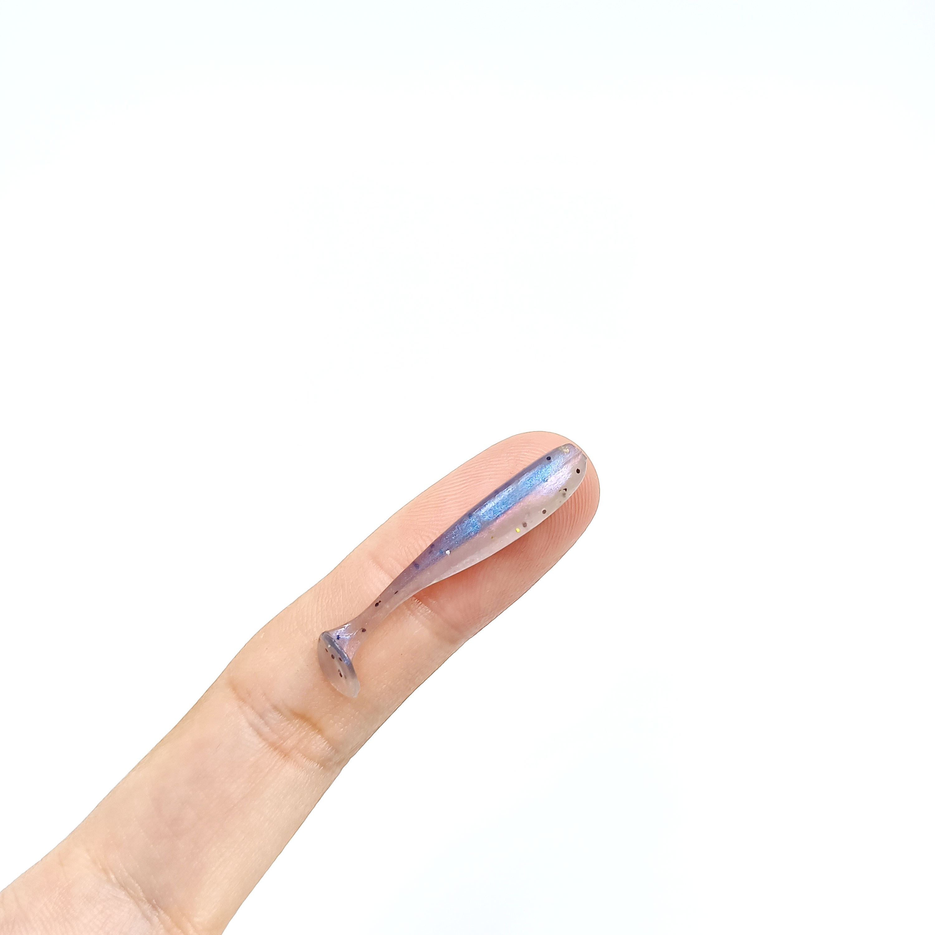 

DUODUOYU 10 шт. Микро Мягкие Рыболовные Приманки 35 мм/40 мм Приманка Червь с Т-образным Хвостом Маленькая Искусственная Приманка Джиг Воблеры Снасти для Рыбалки на Окуня Щуку 40mm синий