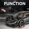 1:24 Jesko Alloy Sports car Model Diecasts Metal Racing Car Model High Simulation Sound Light Pull Back Kid Toy Birthday Gift Co