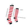 Christmas Striped Socks for Women Cute Thigh High Socks Winter Leg Warmers Knee High Sock Warm Long Stockings Streetwear