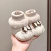 Winter Baby Shoes: Soft Sole Walker for Girls, 6-12 Months, Non-Shedding Velvet, Warm Cotton Boots