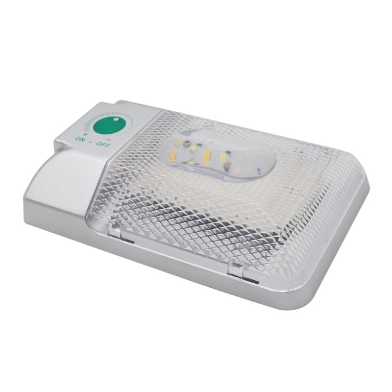 LED Light 12V Interior Dome Ceiling Light Three Color Dimming For Car Boat Camper Trailer Caravans Motorhome Accessories