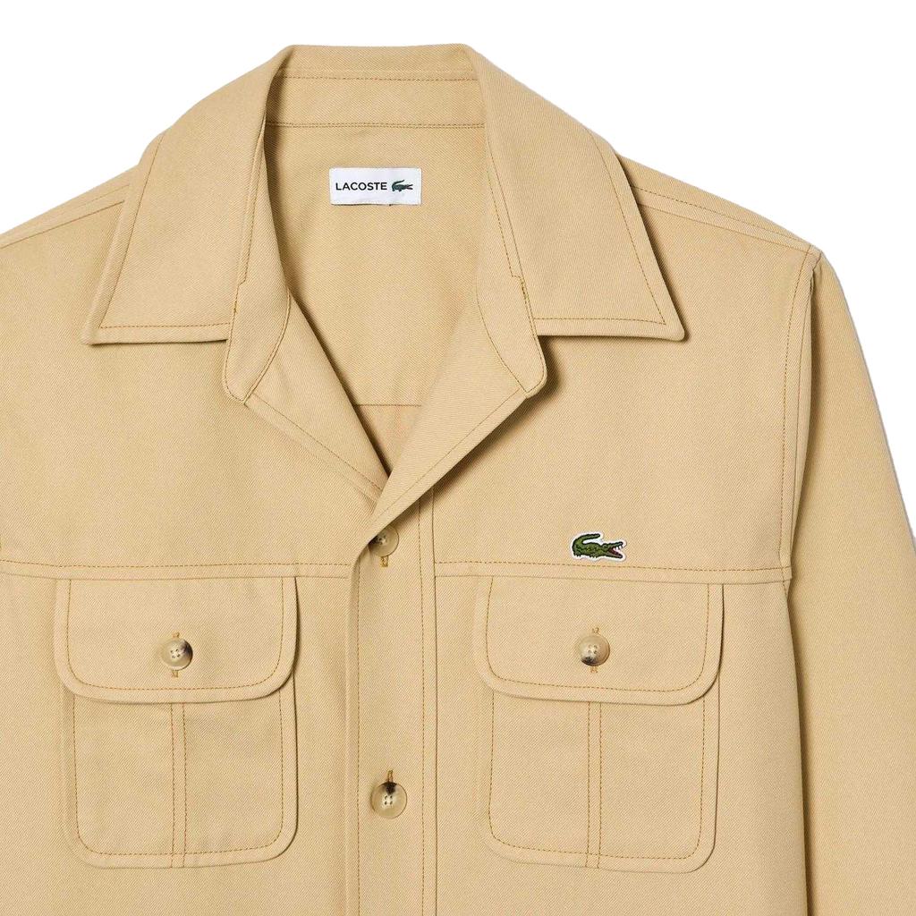 Lacoste Pánská kostkovaná bavlněná keprová nadměrná košile