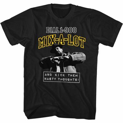 Sir Mix-a-Lot 1-900 Mixalot Schwarz Erwachsenen T-Shirt