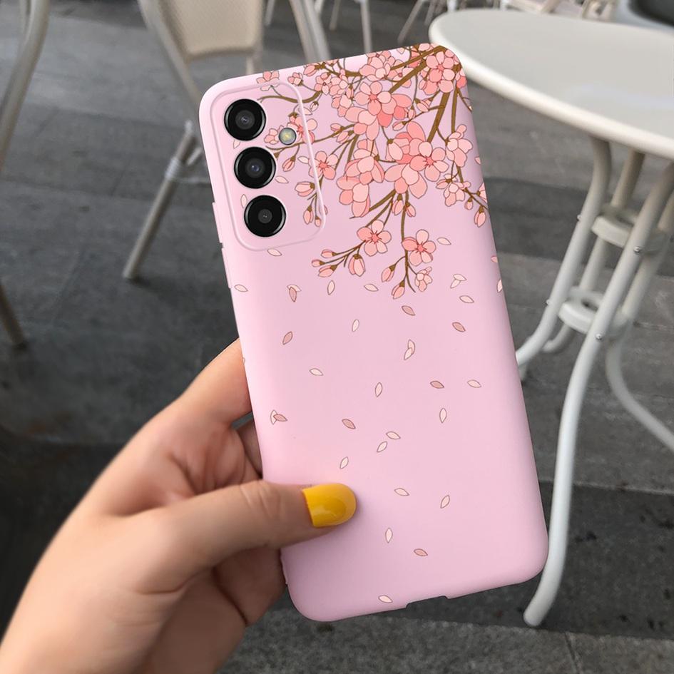For Samsung M13 Case SM-M135F M 13 Cover Cute Cartoon Love Heart Butterfly Bumper For Samsung Galaxy M13 4G Soft Silicone Fundas