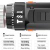 Rechargeable Cordless Hand Drill with Impact Function & Electric Screwdriver