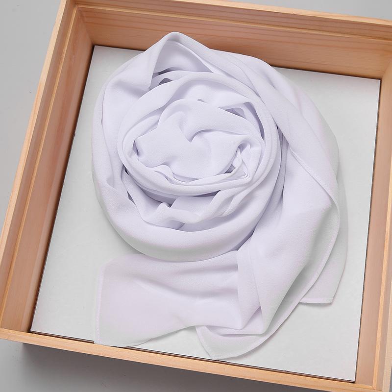 Big Size Long Hijab Premium Heavy Chiffon Scarf Malaysian Muslim Hijab Long Shawl Plain Wraps Tudung Bawal 2M*72CM
