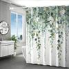 Elegant Greenery and Waterfall Design Waterproof Shower Curtain – Perfect for Bringing a Serene and Natural Touch to