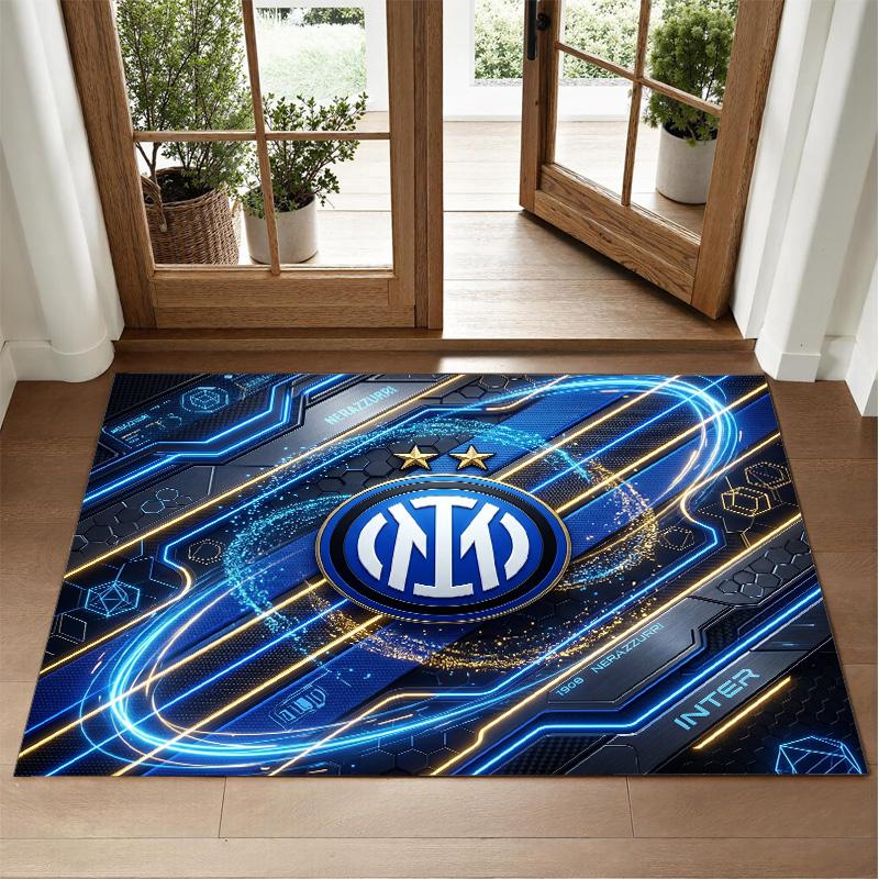 Borussia Dortmund Design Crystal Velvet Rug Soft Decorative Mat for Bedroom Entrance