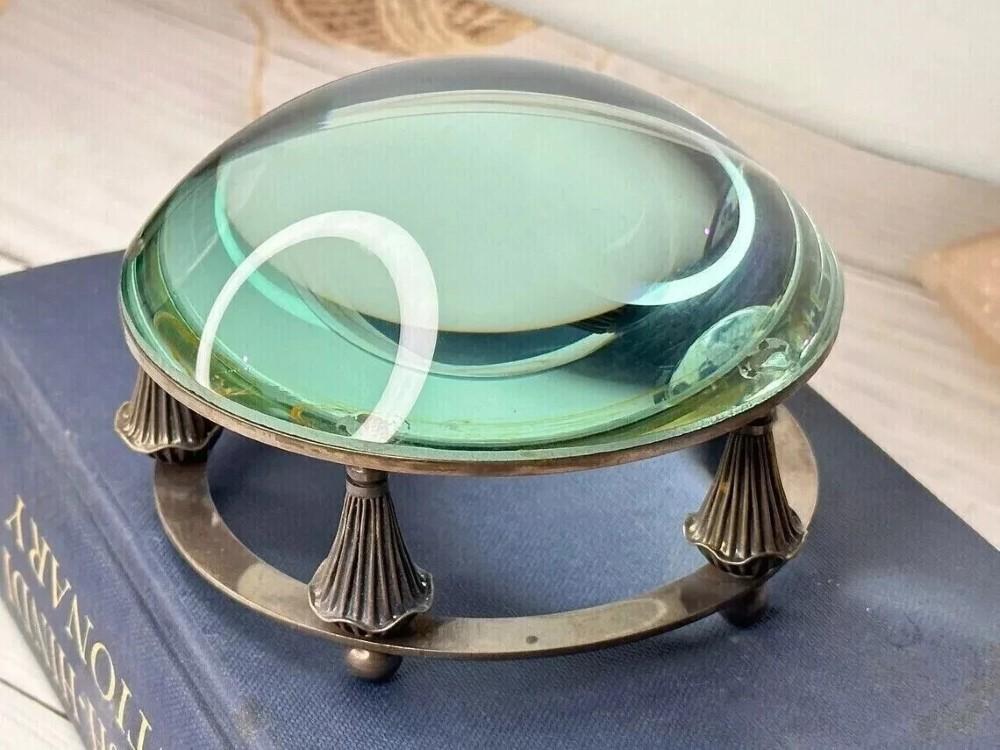 

Антикварна настільна лупа Вінтажна лупа для читання M аеро