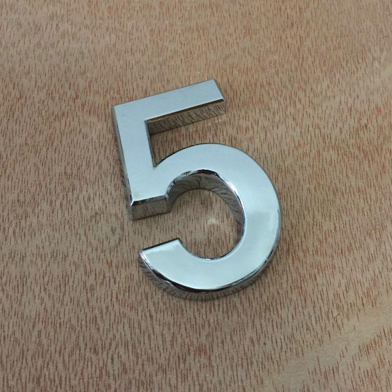 3,9-дюймова АБС дверна табличка з гальванічним покриттям, цифровий номерний знак, готель, вулиця, цифровий номер будинку, золото, срібло, чорний, бронза