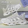 Casual Shoes Lightweight Thick-soled Cushioning Mesh Shoes Outdoor Light Luxury Hong Kong Style Sports Dad Shoes