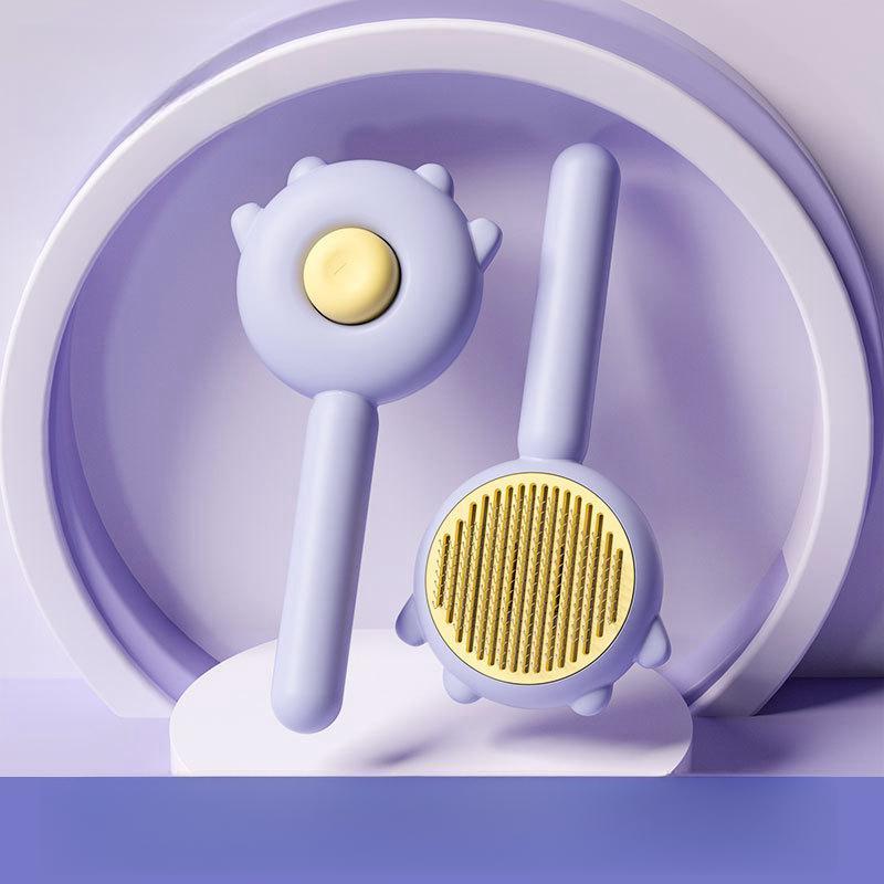 

Расческа для кошек, щетка-расческа, расческа для собак, предназначенная для кошек, чистка длинных волос, инструмент для удаления кошачьей шерсти, использование для домашних животных фиолетовый