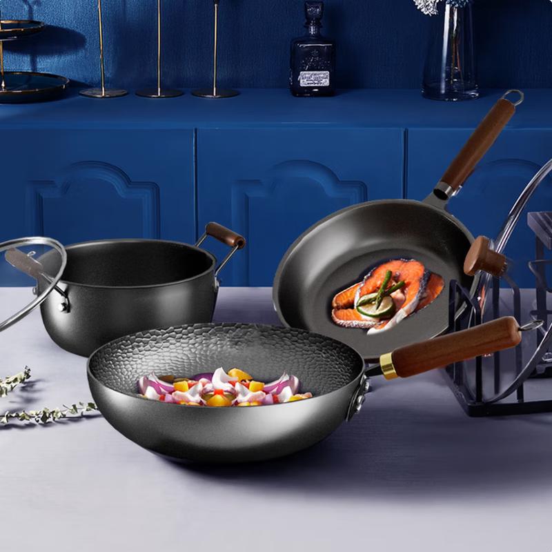 Velosan Nitrided Wok 3-Piece Set VE1204