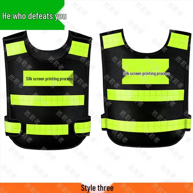 

Shengjunzhe Men s High-Visibility Reflective Safety Vest