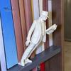 PLA Material Book Supports Creative Space Dancer Bookend, Decorative Walking Figure Unique Bookshelf Ornament for Home Ends Living Room Bedroom