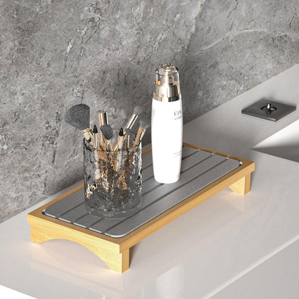 Anti-slip Instant Dry Sink Organizer Water Absorbent Drain Kitchen Sponge Holder Sturdy Space Saving Bathroom Sink Rack