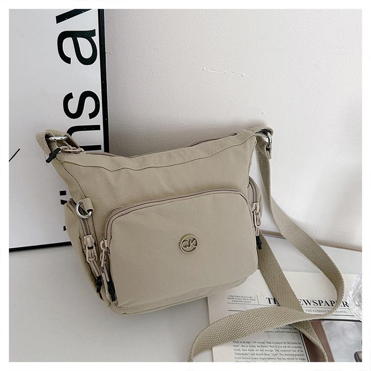Versatile Shopping Backpack New Shoulder Bag Trendy Women's Messenger Bag Lightweight Anti-splashing Nylon Bag