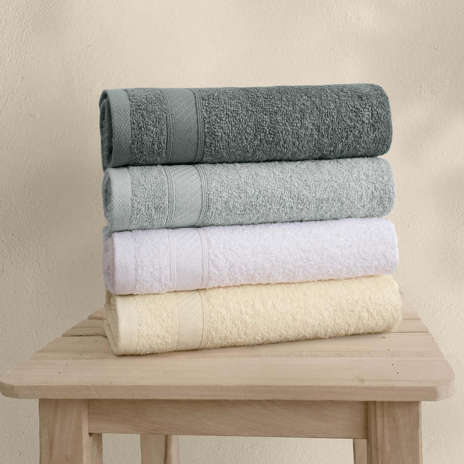 

Likya Border Набор полотенец для лица из 4 предметов, хлопковые полотенца для лица, мягкие хлопковые полотенца для лица, мягкое полотенце для рук, хлопковое полотенце для рук, набор банных полотенец Set 1 разноцветные