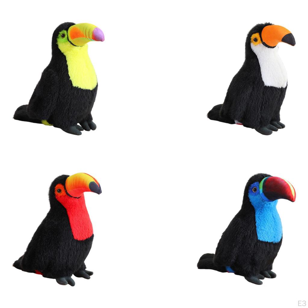 Tukan Spielzeug Realistisch Kuschelig Dekoration Gastgeschenke Multifunktionales Geschenk Stoffpuppe Robust für