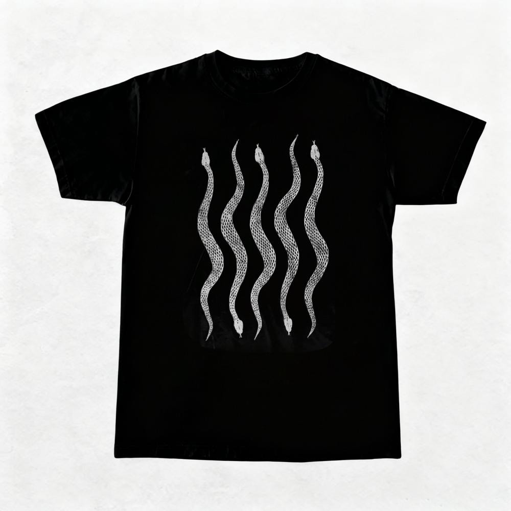 Snake Printed TShirt Pattern Python Short Sleeve Tee Unisex Retro Street Y2K Casual Fashion High Quality Tops Clothing