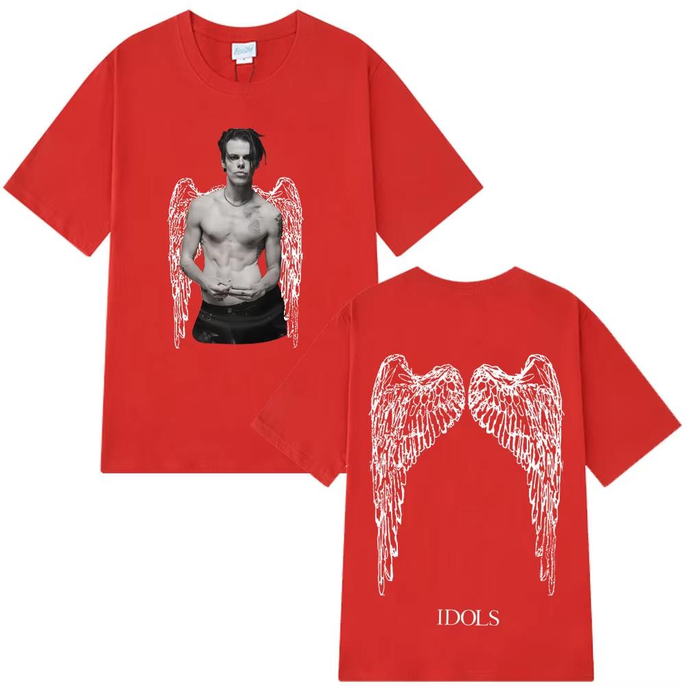 

Yungblud IDOLS Wings Album Tour 2025 T Shirt Men Women Fashion Hip Hop Short Sleeve Male T-shirt Summer Casual Cotton Loose Tees 4XL
