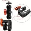 A Versatile Super Clamp with a Universal Aluminum Alloy  Featuring 1/4" And 3/8" Screw Holes Suitable for GPS Devices Phone Mounts And Action Cameras