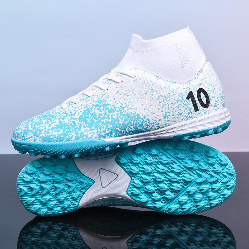 

2025 новые высокие футбольные бутсы с поломанными ногтями для игры на траве с длинными ногтями мужские и женские студенческие тренировочные кроссовки большого размера 47