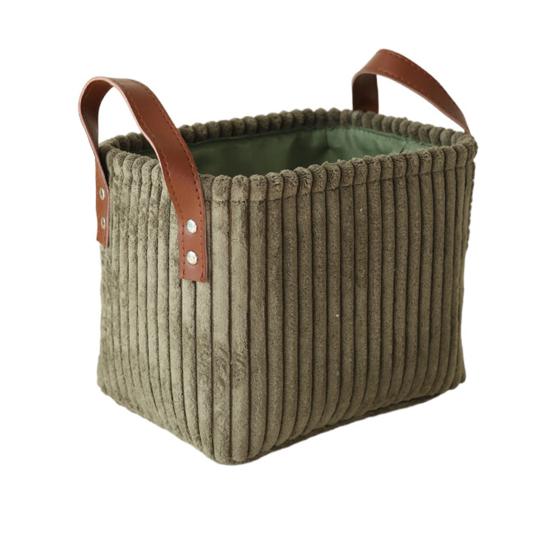 Вельветовая корзина для хранения Складной контейнер для хранения с усиленными ручками Складной органайзер-корзина для детских игрушек одежды шкафа прачечной S