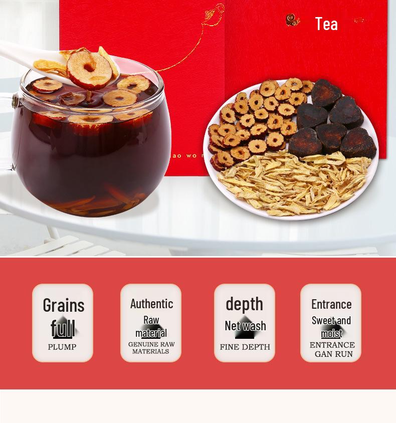 Ginger Jujube Brown Sugar Tea - Comforting Monthly Health Blend with Dried Ginger and Red Jujube