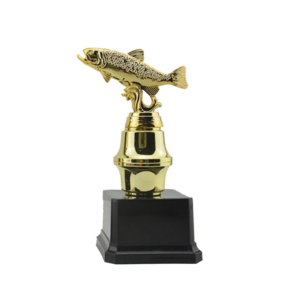 

Fish Trophy Awards Plastic Model Winner Award Trophy Toy Craft Souvenirs Children Award Prize 19.5cm