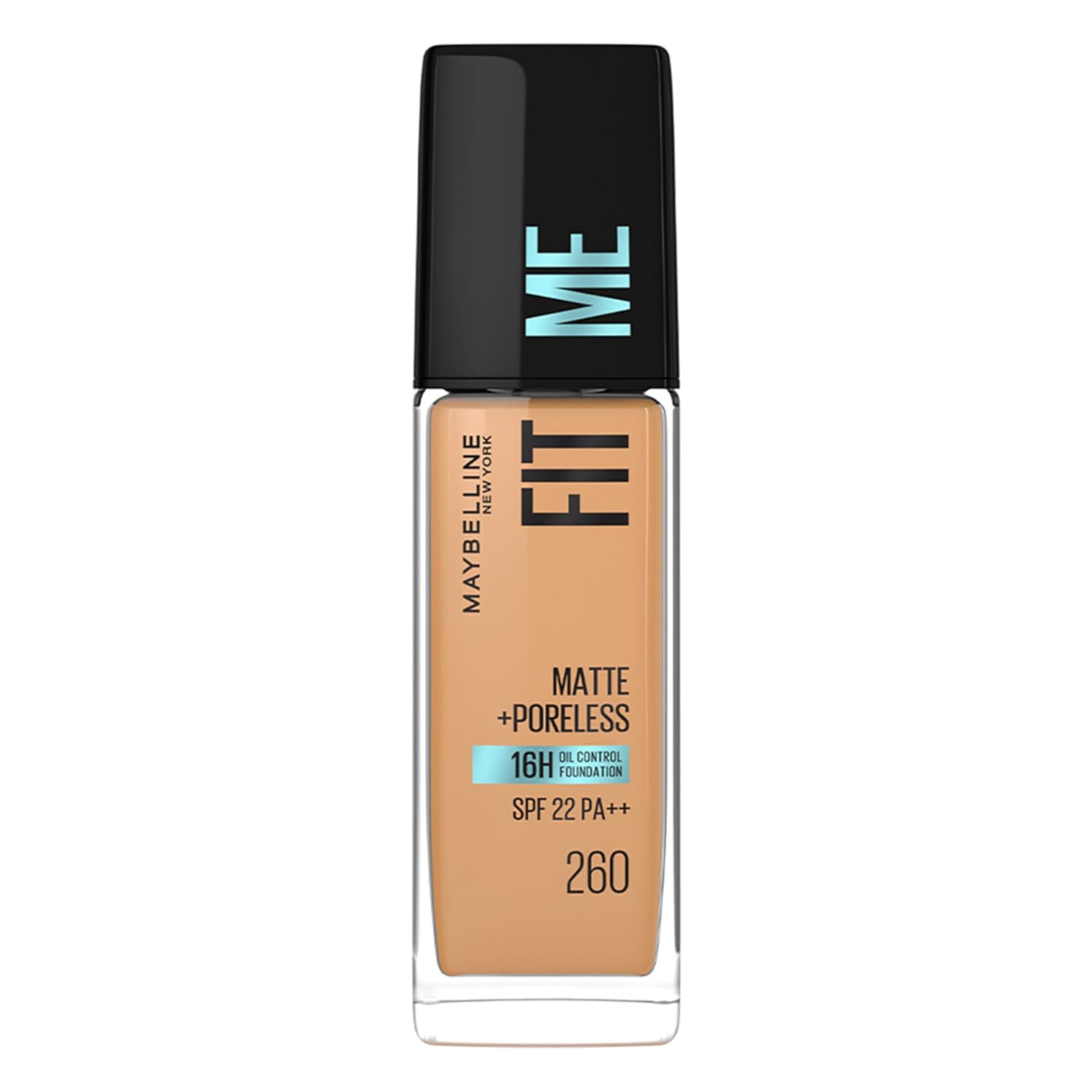 

Maybelline New York Fit Me Matte Poreless Foundation 30ml Shade 260 Natural Finish Long Lasting Oil Control Lightweight Non Comedogenic Makeup Base