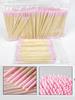 100 STUKS Dubbelzijdige Houten Stick voor Nagellak Verwijderen, Kleine Punt Dubbelzijdige Tatoeëerde Wenkbrauwen Schoonmaak Make-up Tools, Ongeveer 100 Stuks/Pak
