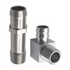 Heater Hose Adapter Kit 3/4" Pump 5/8" Intake For Chevy For SBC V8 Engines, Includes Straight And 90 Degree Pieces