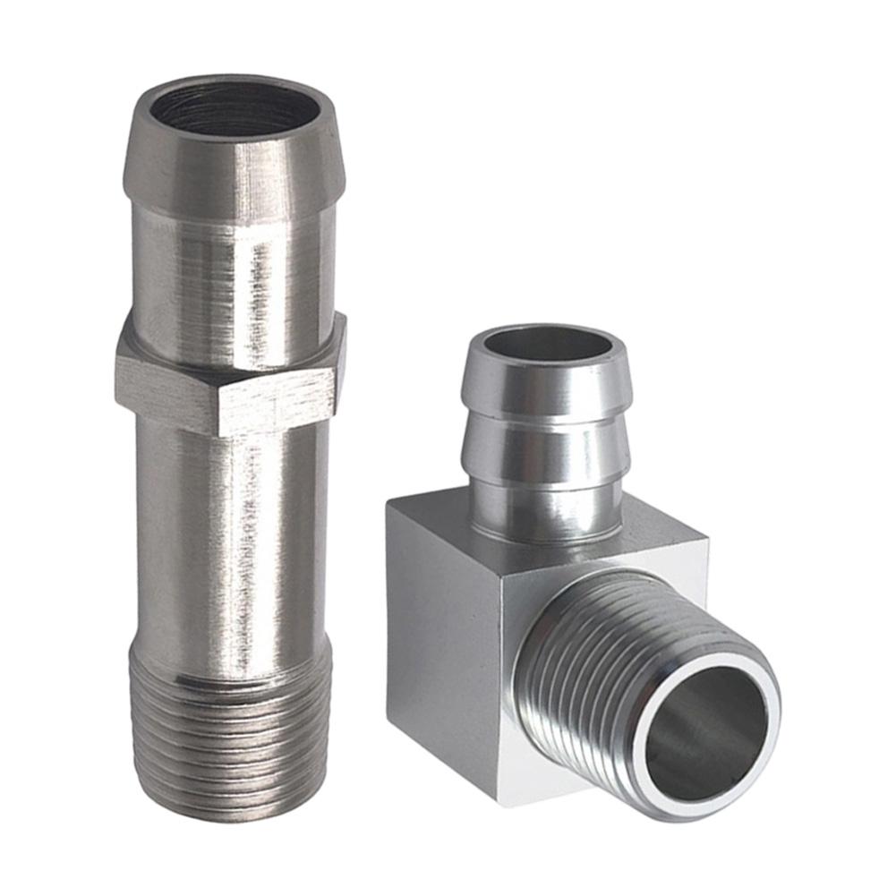 Heater Hose Adapter Kit 3/4" Pump 5/8" Intake For Chevy For SBC V8 Engines, Includes Straight And 90 Degree Pieces