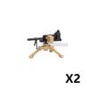 Military Building Blocks Soldier 88mm Flak Gun Cannon Rocket Artillery Military Army War Weapons NSV Backpack Assembly Brick Toy